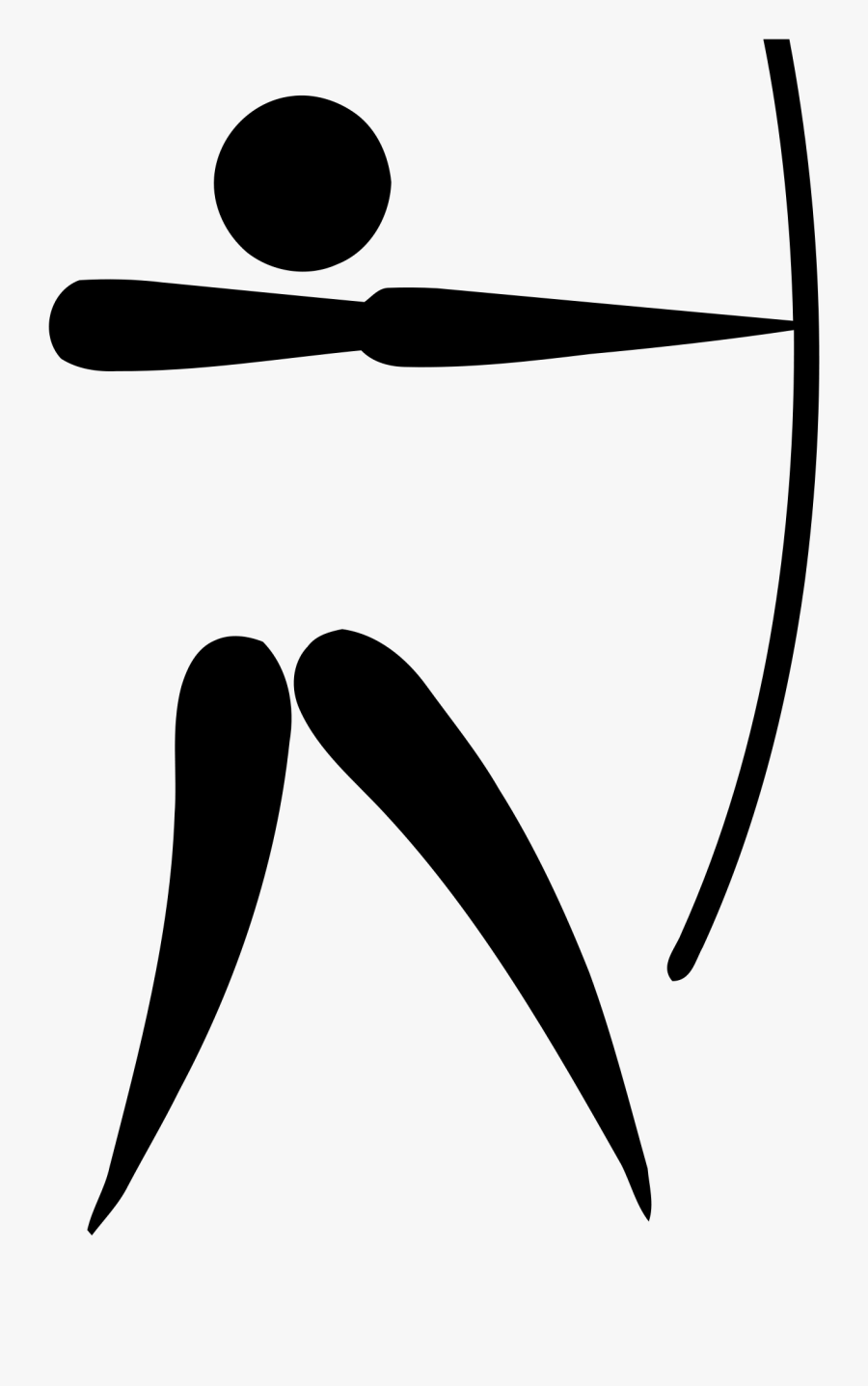 Olympic Archery Sign, Transparent Clipart