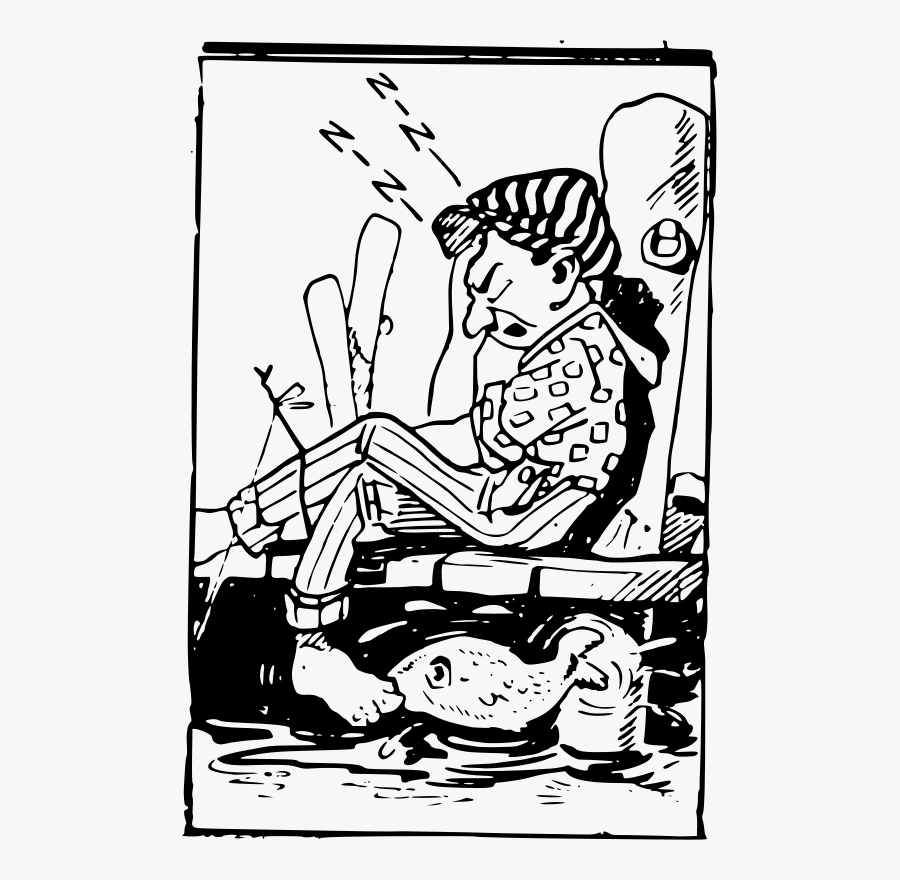 Fish Bites Toe - Fish Bite On Toe Cartoon, Transparent Clipart