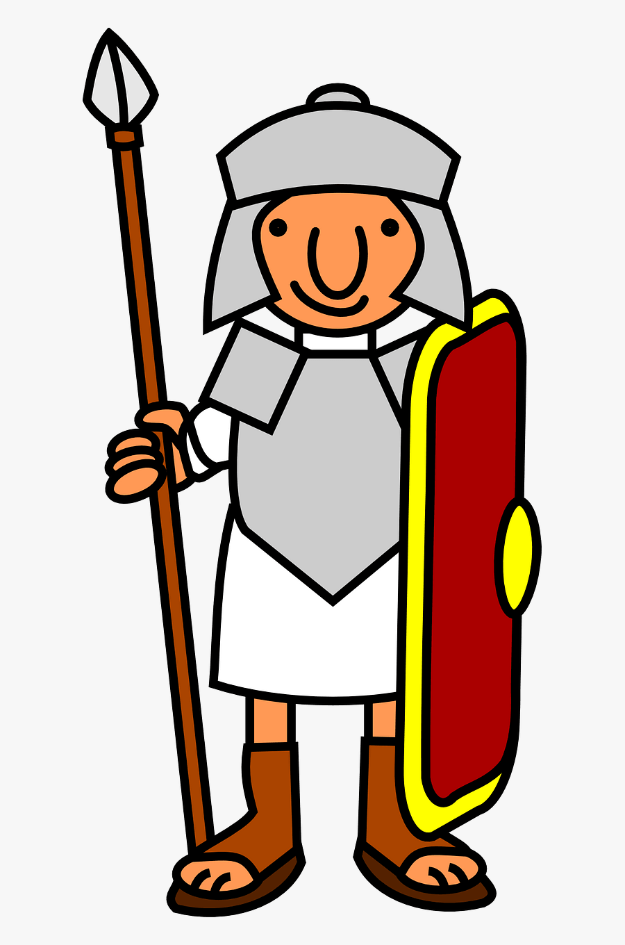 Roman Soldier Clip Art, Transparent Clipart