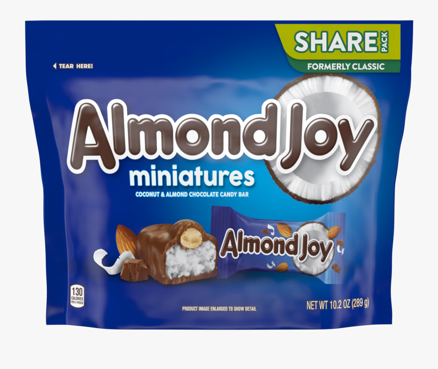 Image Of Almond Joy Bar Miniatures Packaging - Baked Goods, Transparent Clipart