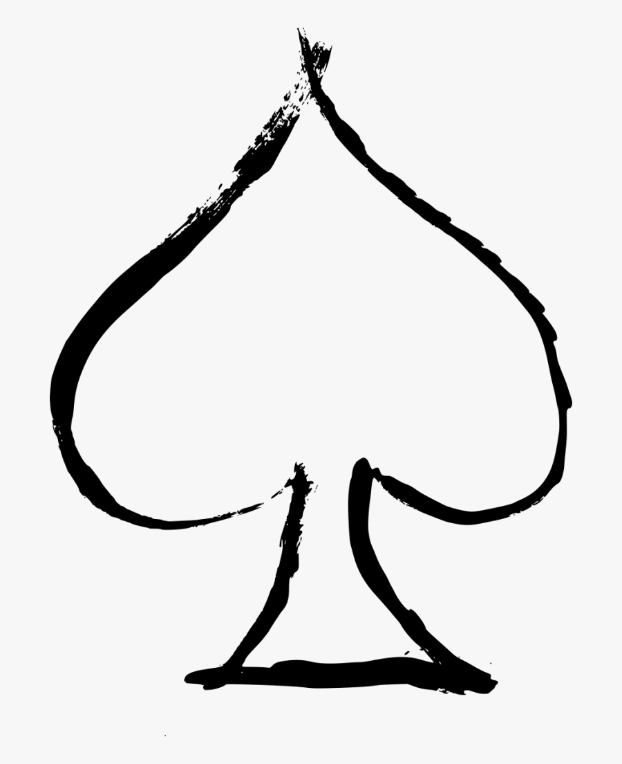 Spade Symbol Png - White Spade Png, Transparent Clipart