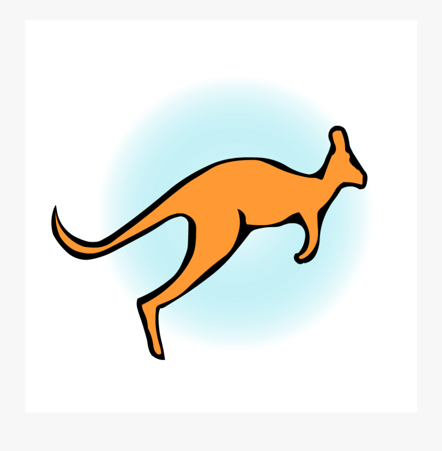Transparent Kangaroo Clip Art - Kangaroo Grasshopper Logo, Transparent Clipart