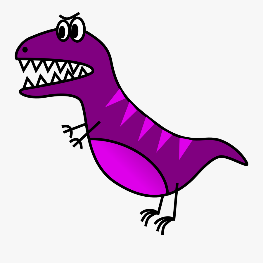 Transparent Dinosaurs Clipart - Cartoon Easy To Draw T Rex, Transparent Clipart