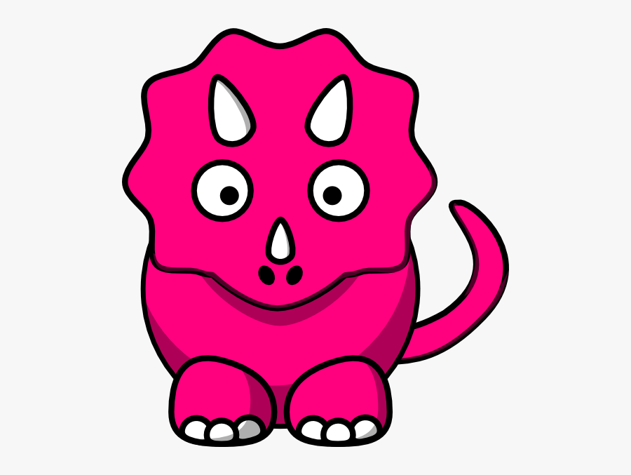 Pink Baby Dinosaur Clip Art At Clker - Baby Dinosaur Girl Clip Art, Transparent Clipart