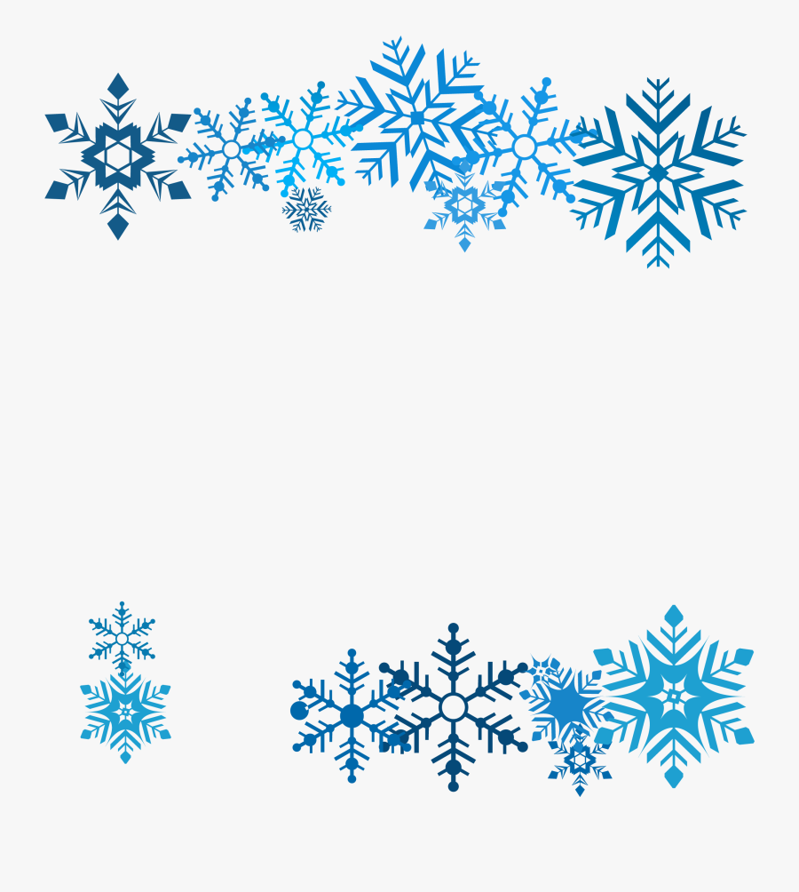 Beautiful Blue Snowflake Png Download Transparent