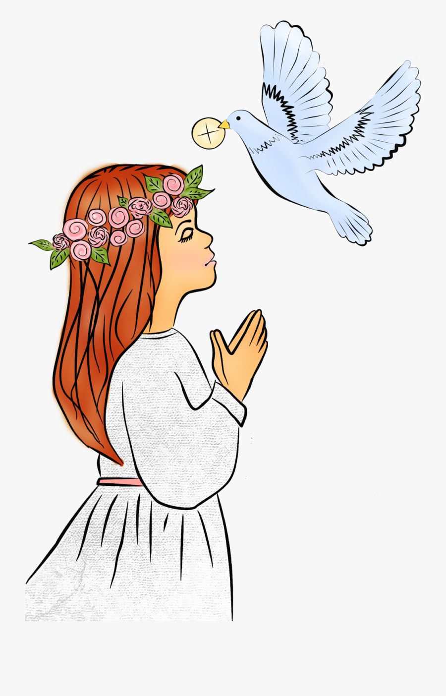 First Holy Communion Angel Free Transparent Clipart ClipartKey.