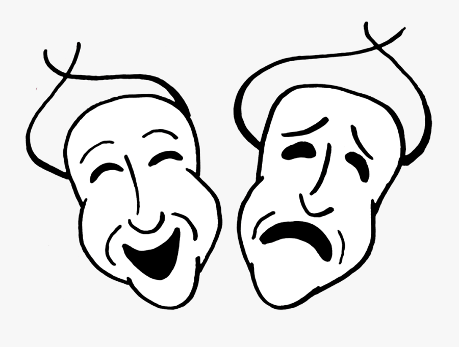 Comedy Cliparts - Comedy And Tragedy Transparent, Transparent Clipart