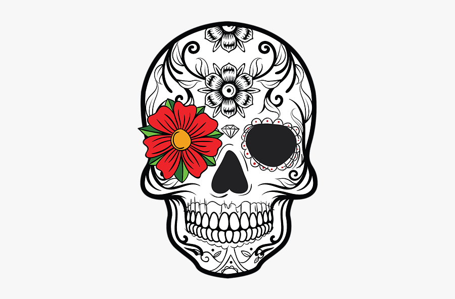 Day Of The Dead Skull Designs, Transparent Clipart