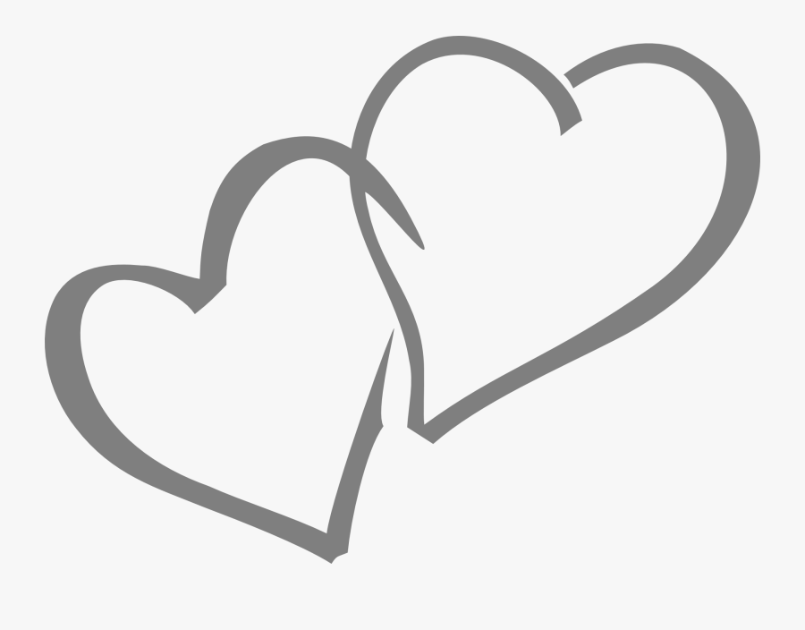 Silver Hearts Clip Art, Transparent Clipart