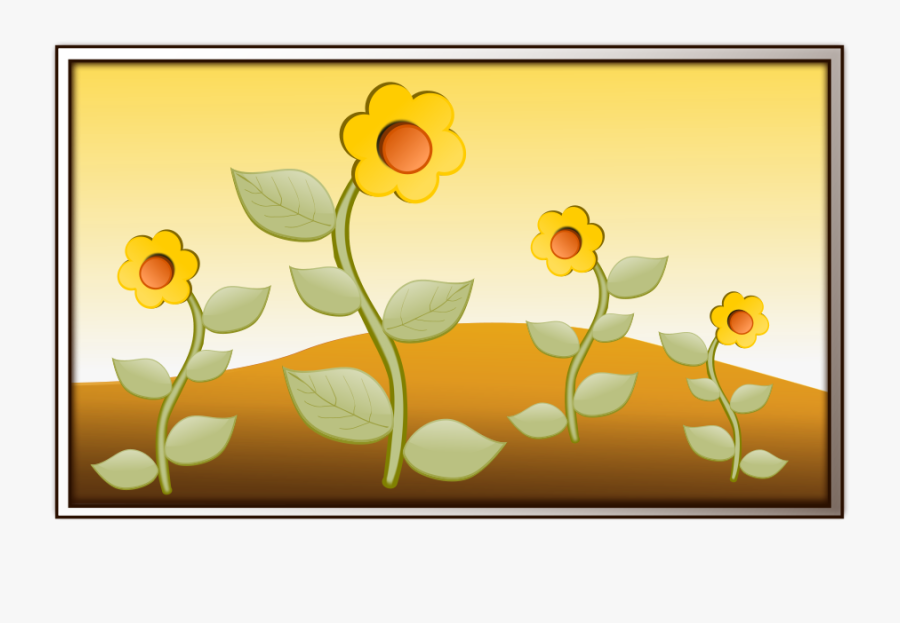Flowers In Field Svg Clip Arts - Garden Clip Art, Transparent Clipart