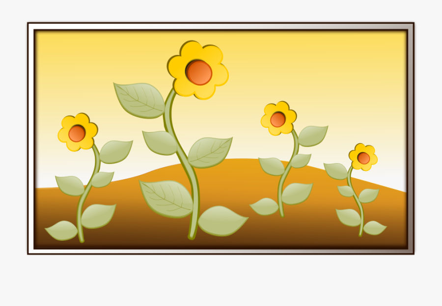 Download Flowers In Field Svg Clip Arts Garden Clip Art Free Transparent Clipart Clipartkey