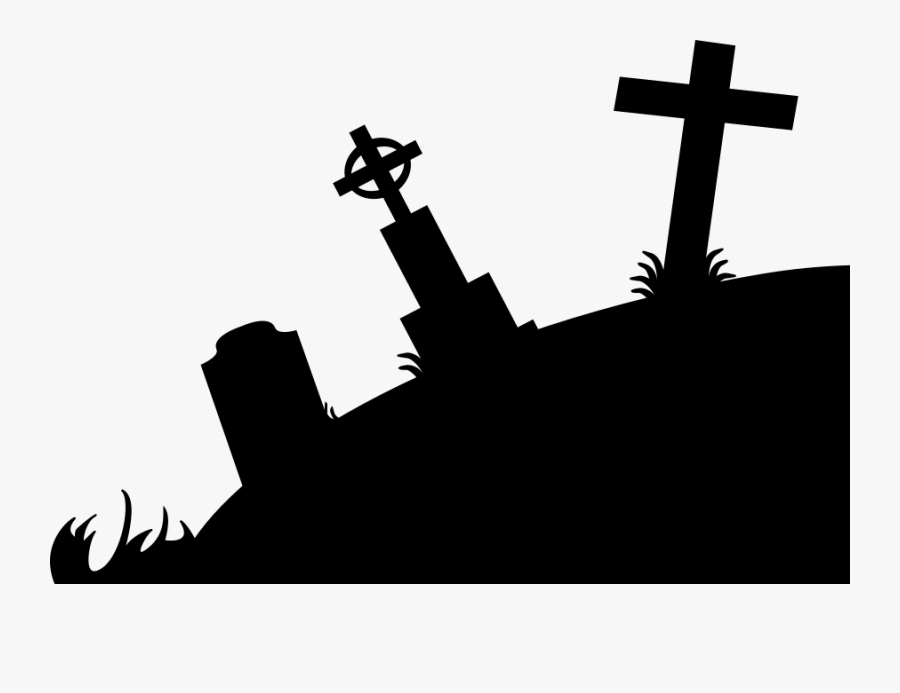 Royalty Free Zombie Image - Graveyard Silhouette Clipart, Transparent Clipart