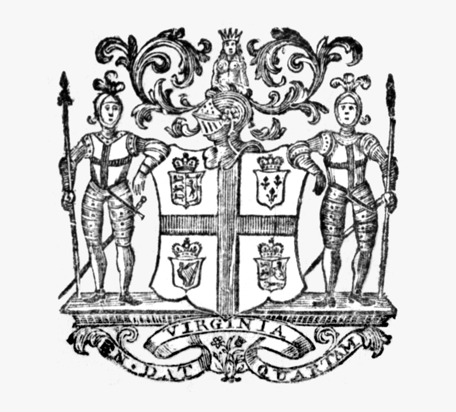 History Clipart Virginia Colonial - Virginia Company Coat Of Arms, Transparent Clipart