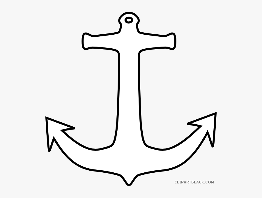 Outline Tools Free Black - Clip Art Outline Anchor, Transparent Clipart
