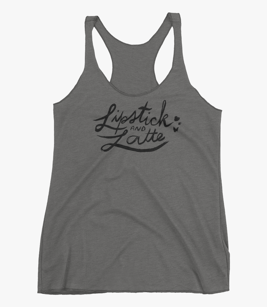 Lipstick Latte Racerback Tank Top - Active Tank, Transparent Clipart