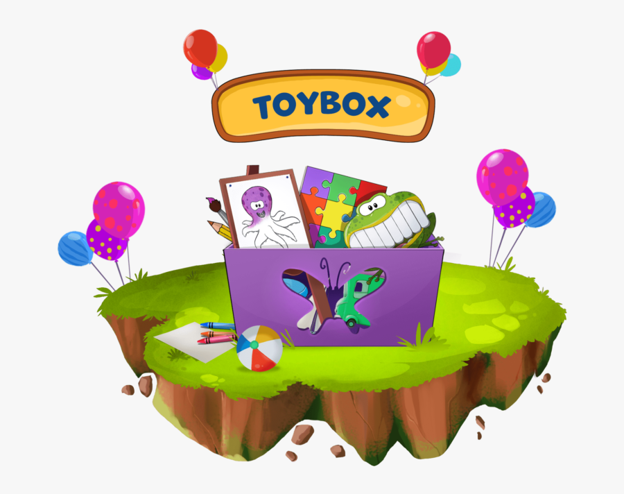Play School Island Toy Box - Birthday Party, Transparent Clipart