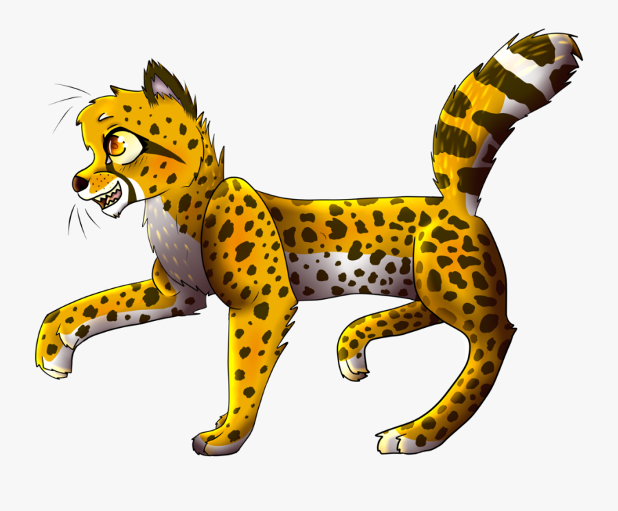 Transparent Cheetah Clipart Free - Cartoon Cheetah Png, Transparent Clipart