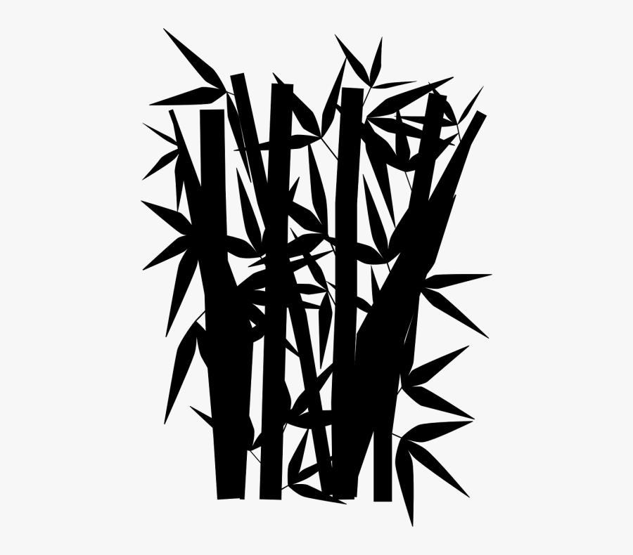 Bamboo Jungle Black - Bamboo Clipart, Transparent Clipart