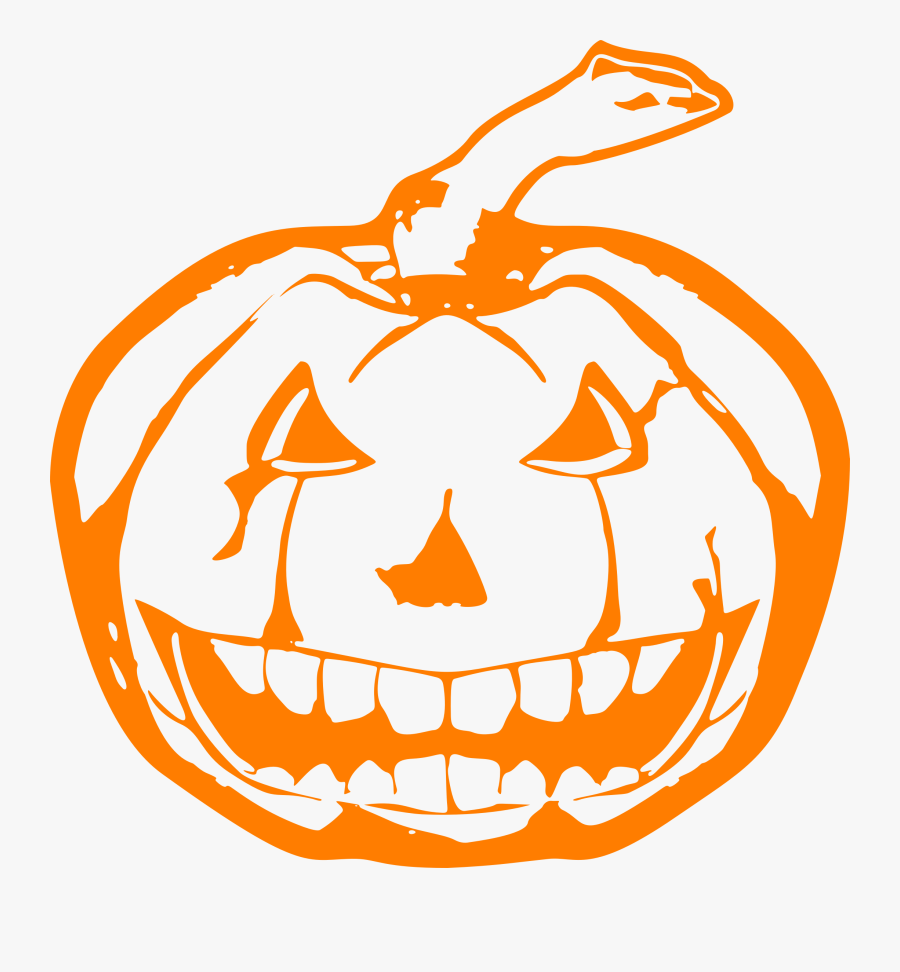 Jackolantern Clipart Creepy - Scary Jack O Lantern Clipart, Transparent Clipart