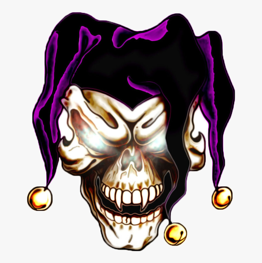 Joker Skull Tattoo Designs Clipart , Png Download - Easy Badass Skull Drawing, Transparent Clipart