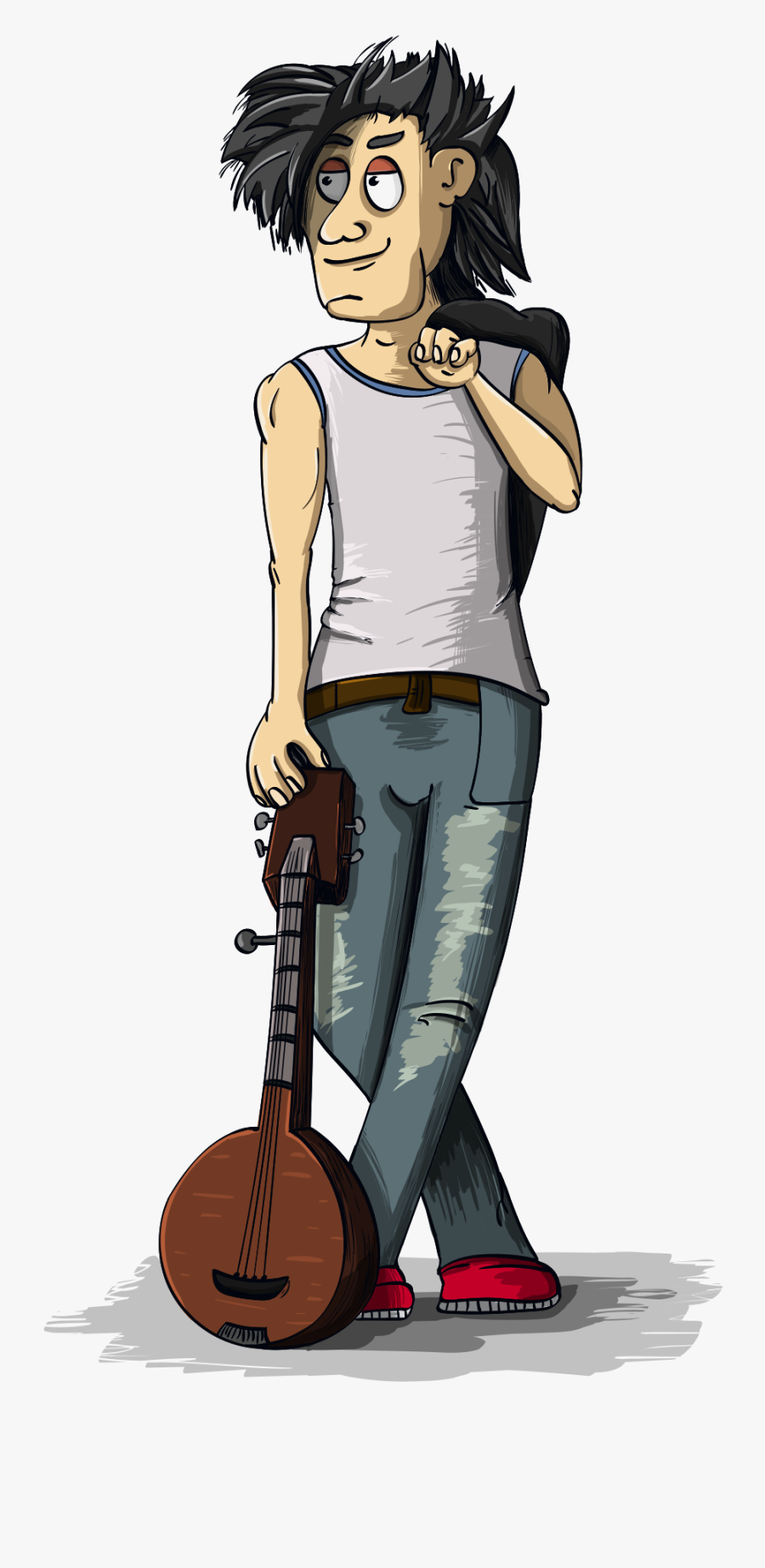 Banjo, Banjist, Shaggy, Musician - Banjo, Transparent Clipart