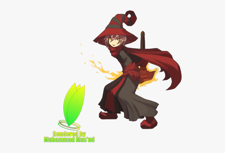 Clipart Fire Character - Lost Saga Fire Mage, Transparent Clipart
