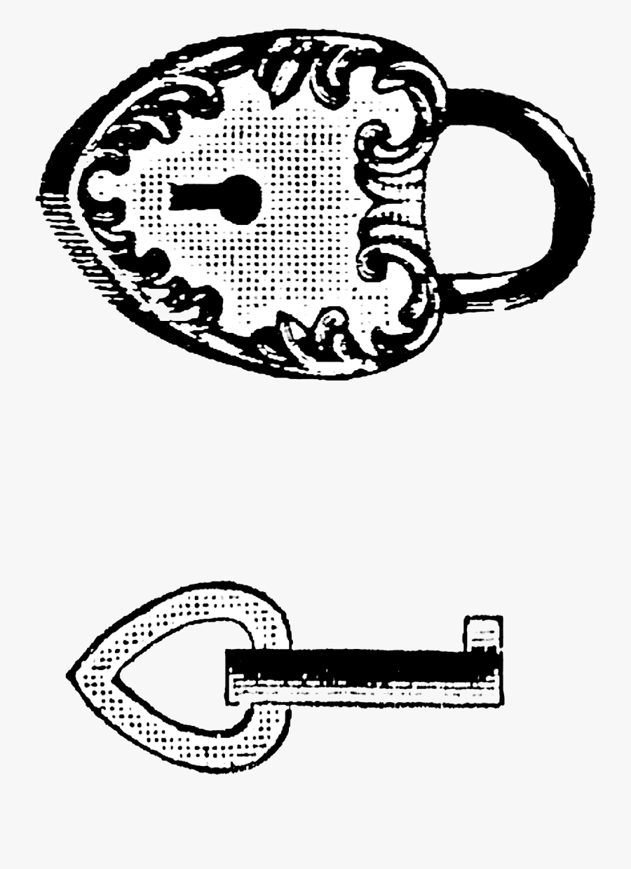 Transparent Heart Skeleton Key Clipart - Clip Art, Transparent Clipart