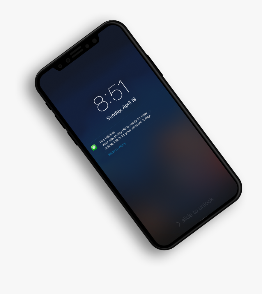 A Phone Displaying An Sms Message On The Lock Screen - Ifixit Essential Electronic Toolkit, Transparent Clipart