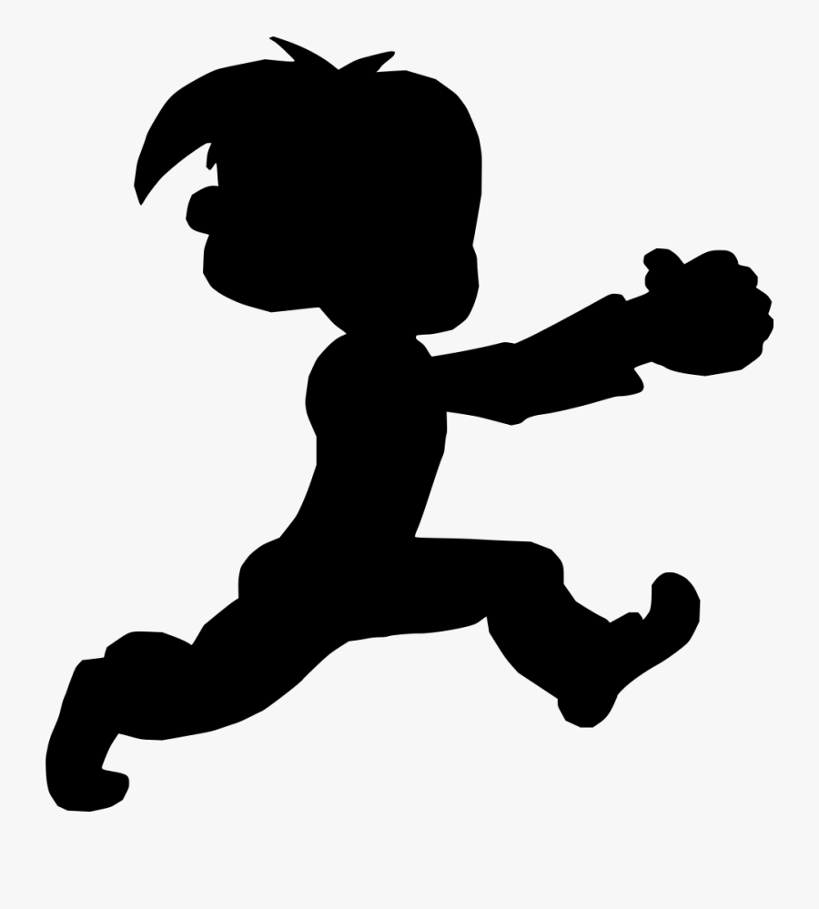 Cartoon Person Running Away Clipart , Png Download - Example Pictures Of Verb, Transparent Clipart