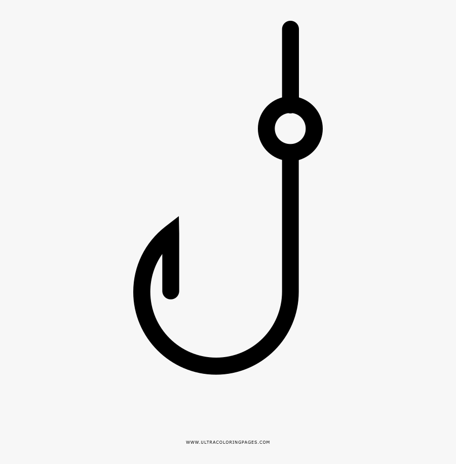 Imagination Coloring Pages Of Fish Hooks Fishing Hook, Transparent Clipart