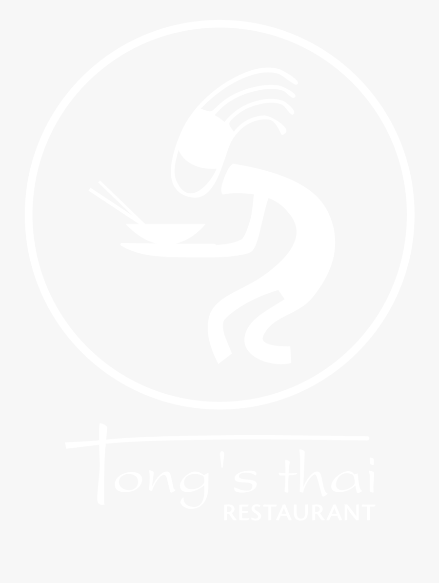 White Circle With Person Eating Food Out Of A Bowl - Graphic Design, Transparent Clipart