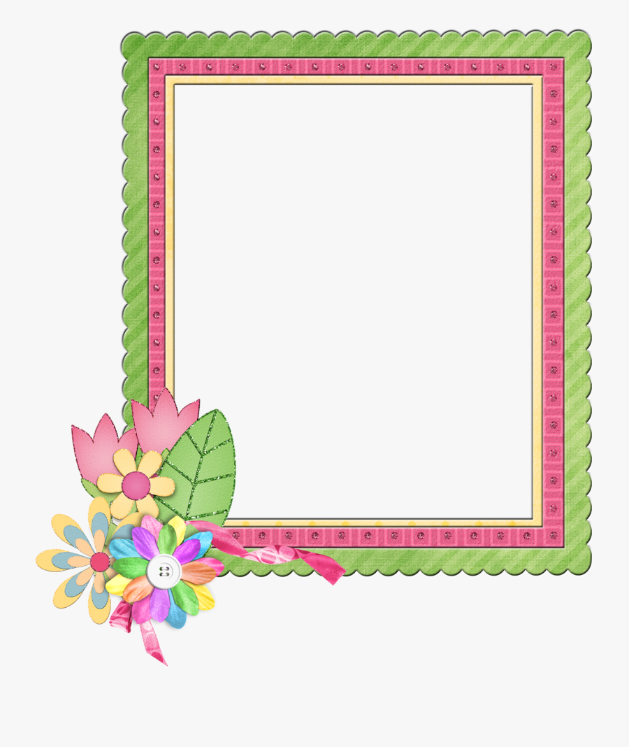 Flower Nice Frame, Transparent Clipart