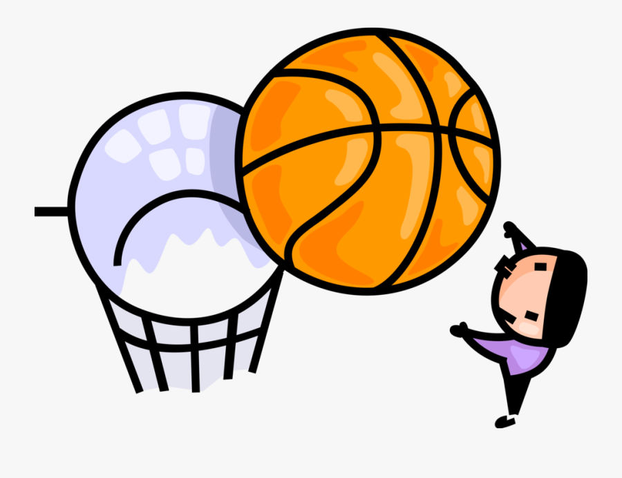 Vector Illustration Of Sport Of Basketball Game Player, Transparent Clipart