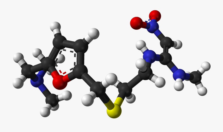 Ranitidine A 3d Balls - Molecule, Transparent Clipart