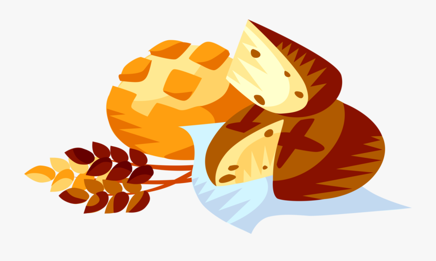 Vector Illustration Of European Cuisine French Baked - Bread Vector Image Png, Transparent Clipart
