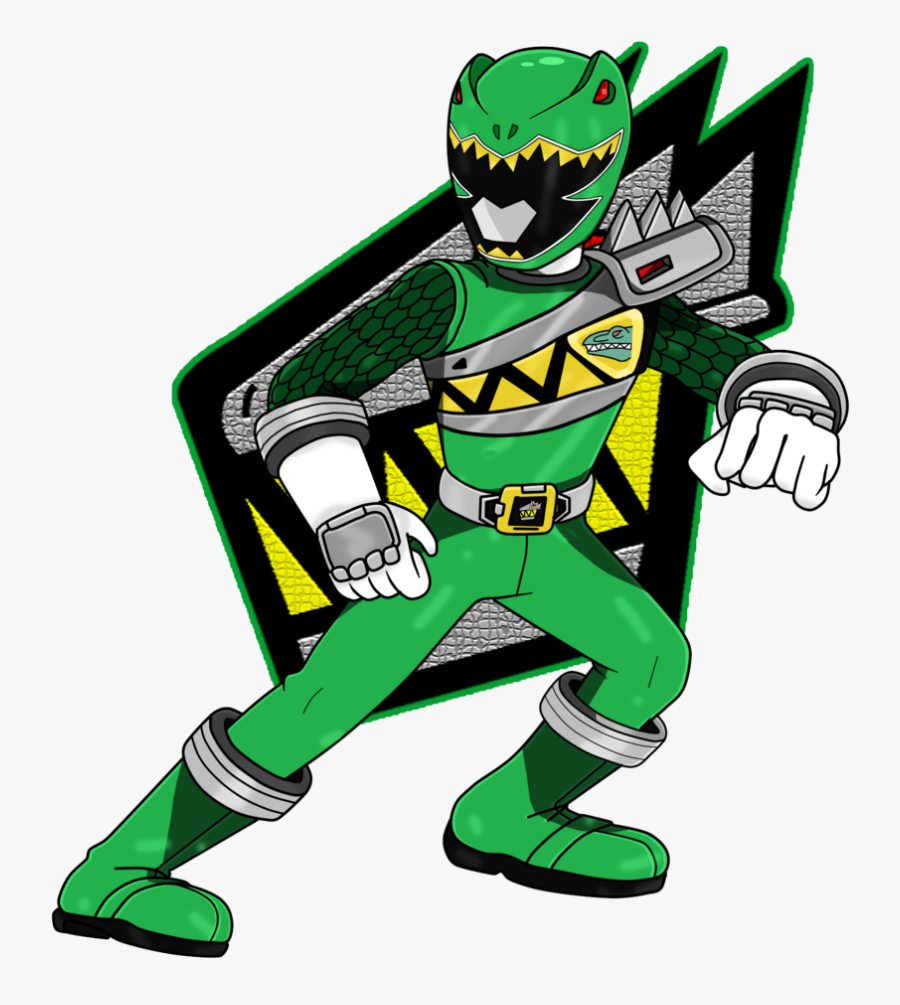 Transparent Power Ranger Clipart - Green Dino Charger Power Ranger, Transparent Clipart