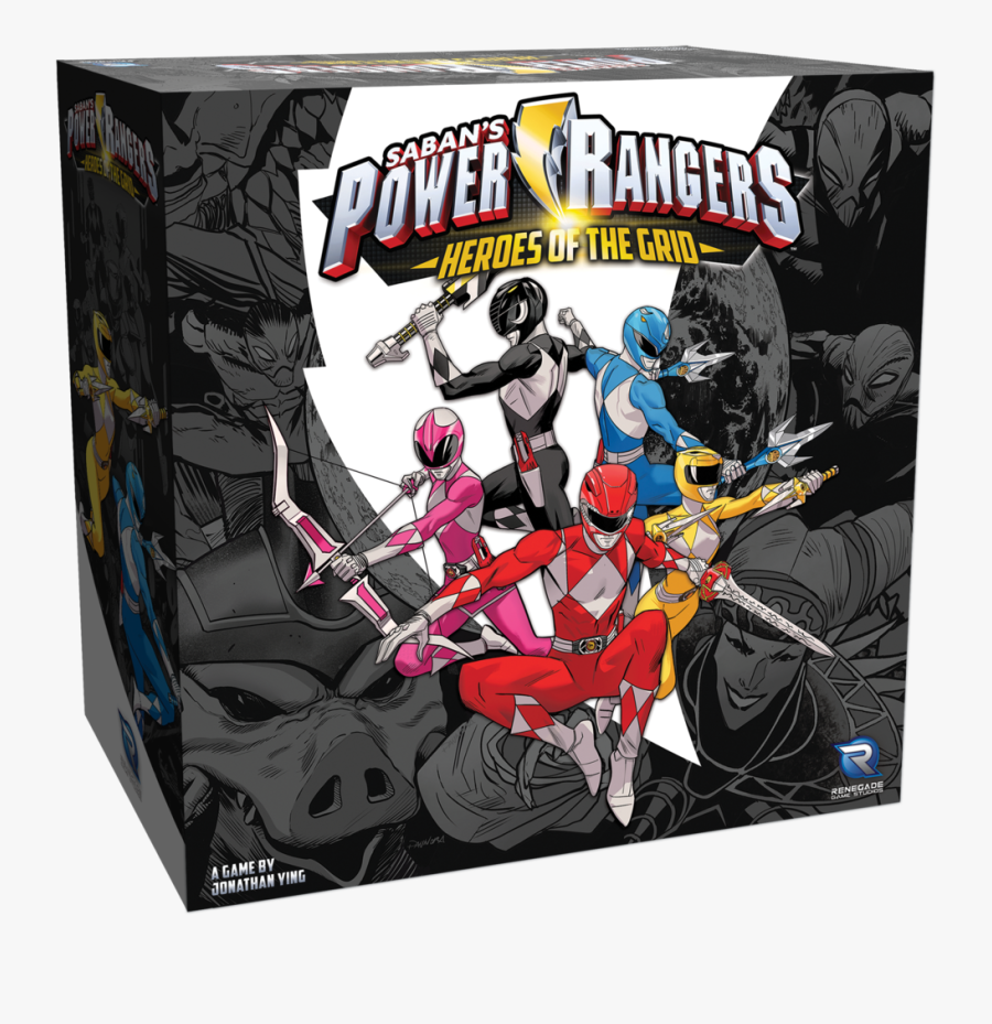 Power Rangers Heroes Of The Grid Board Game, Transparent Clipart