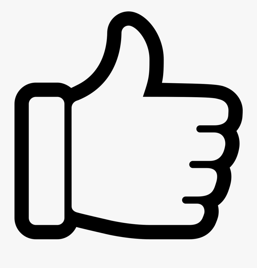 Transparent Thumbs Up Clipart Png - Logo Like Youtube Png, Transparent Clipart