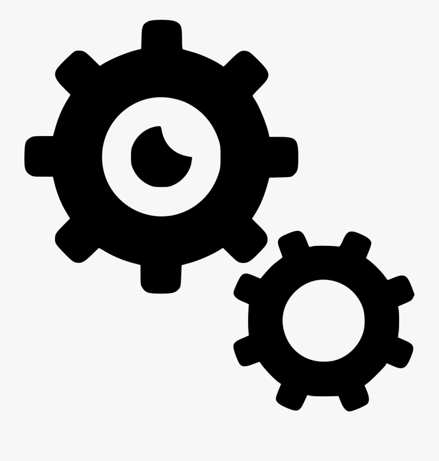 Cogs Gears Configuration Support Settings Options Preferences - Configuration Process Management Icon, Transparent Clipart