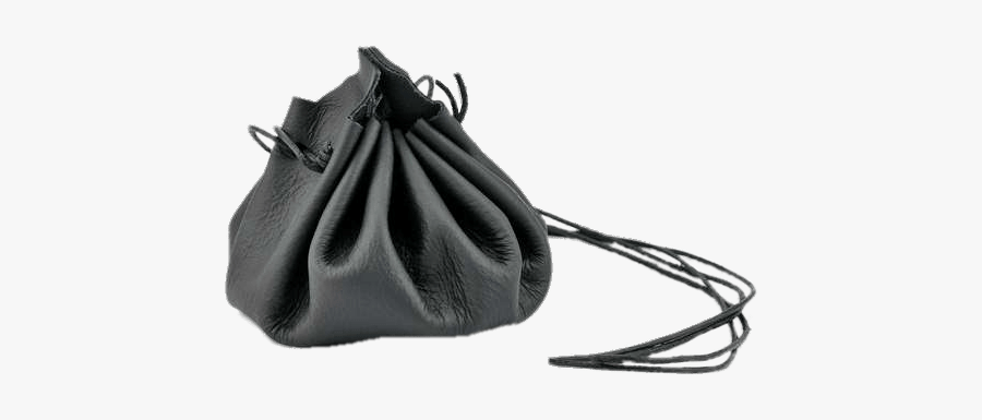 Black Money Pouch - Hobo Bag, Transparent Clipart