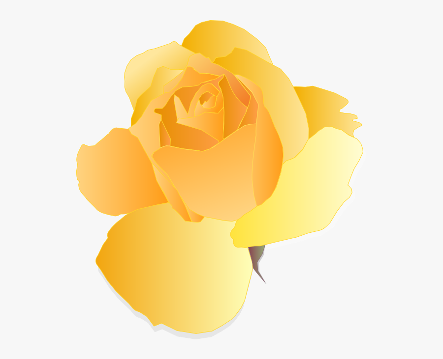 Yellow Rose Pdf, Transparent Clipart