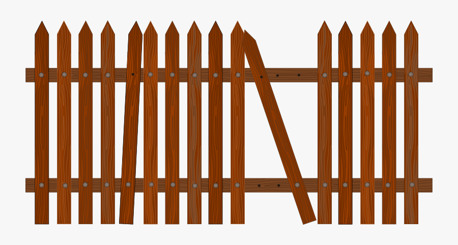 Wooden Fence Png- - Fence Transparent, Transparent Clipart