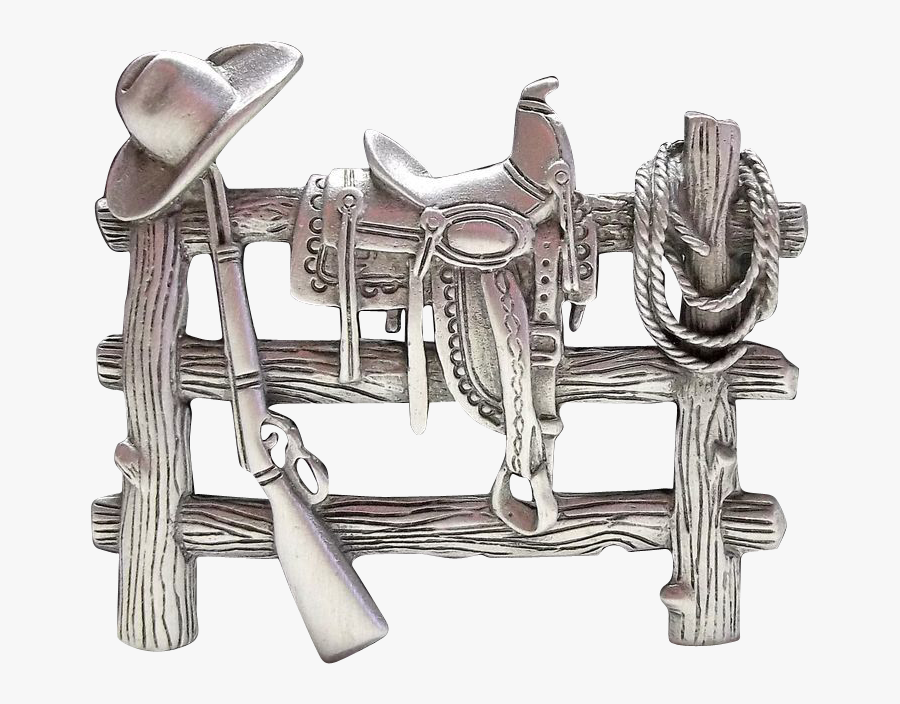 Cowboy Hat And Saddle Tattoo, Transparent Clipart