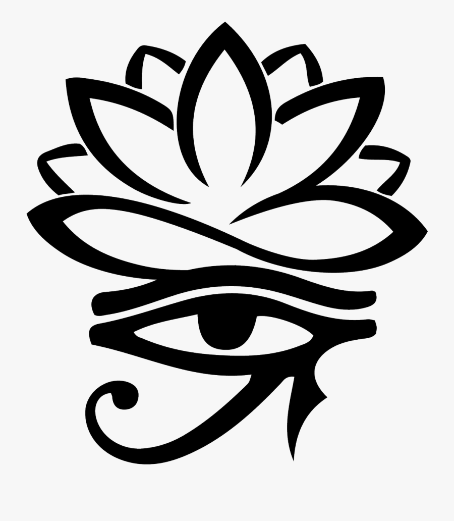 Pure Harmony Simple Lotus Flower Stencil , Free Transparent Clipart