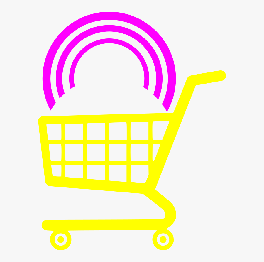 Free Wifi Ad For Shopping - Shopping Cart Icon, Transparent Clipart