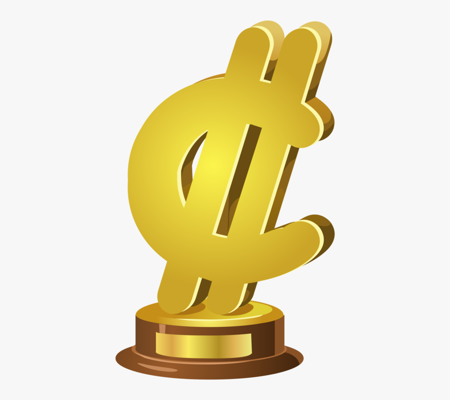 Trophy,symbol,dollar - Trophy, Transparent Clipart