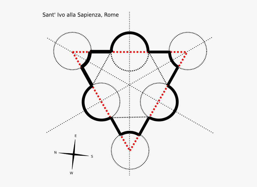 Schema Sant Ivo Alla Sapienza, Transparent Clipart