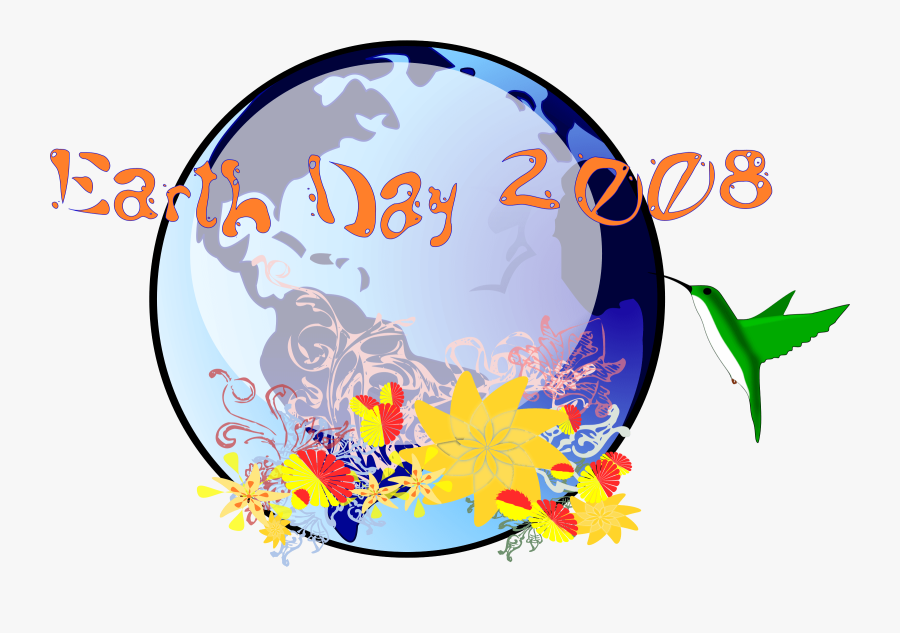 Clipart - Earth Day 2008 Logo, Transparent Clipart