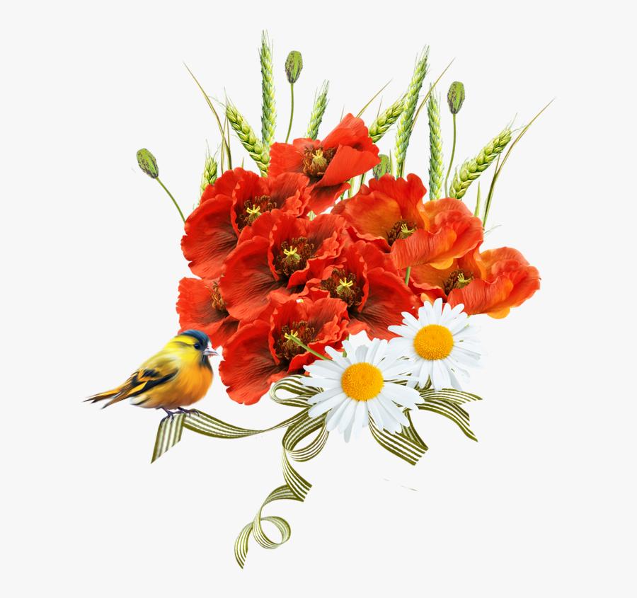 Маки Букет Пнг, Transparent Clipart