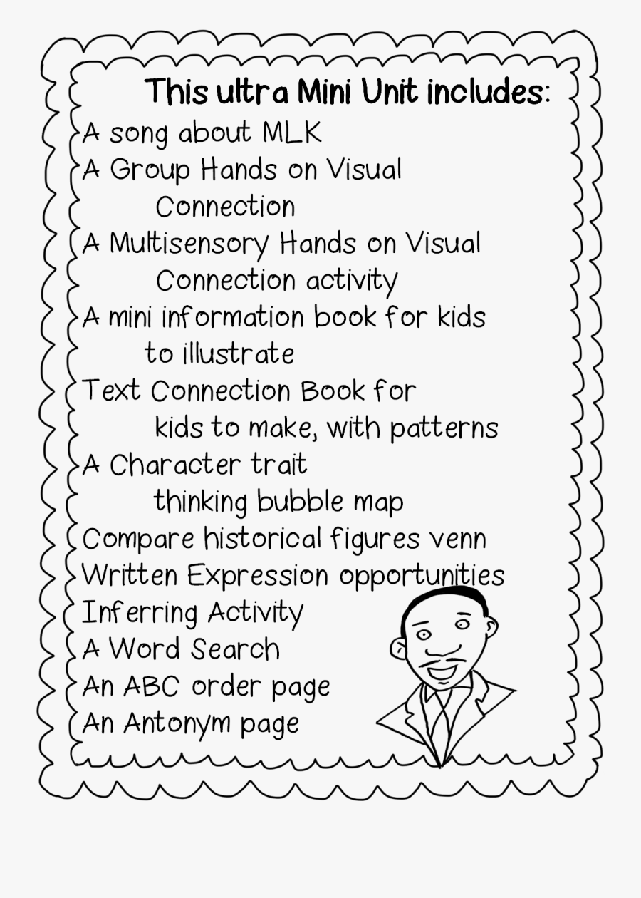 Martin Luther King First Grade, Transparent Clipart